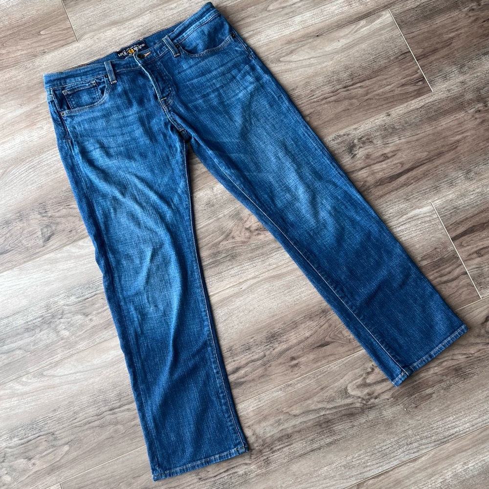 Lucky Jeans Sienna Tomboy Crop excellent condition size 12 button fly